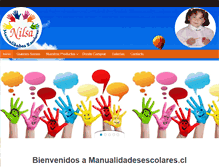 Tablet Screenshot of manualidadesescolares.cl